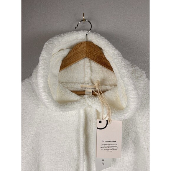 Sunday Citizen Blanket Hoodie White One Size NWT - Picture 6 of 10